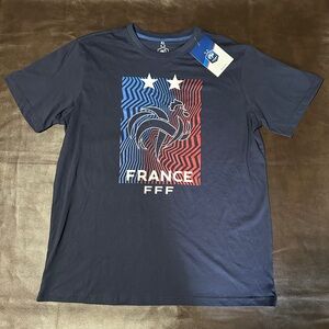 France XL Crest T-Shirt - Navy - Mens